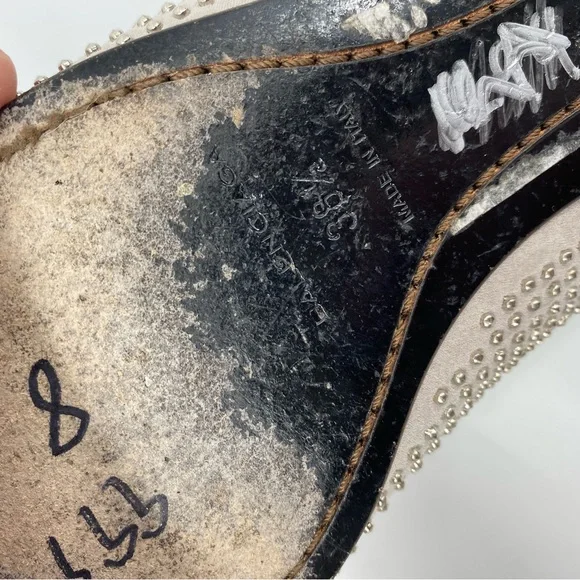 Balenciaga y2k Gray Studded Ballet Flats - Picture 16 of 16